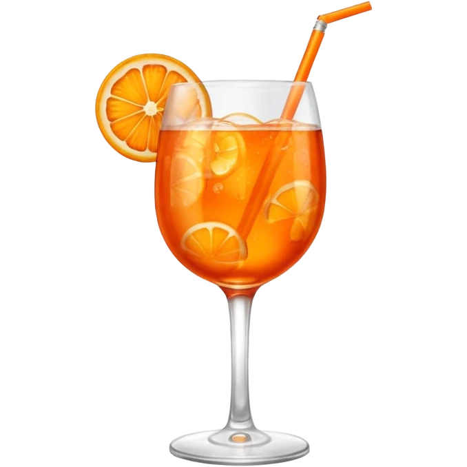 aperol spritz with text emoji
