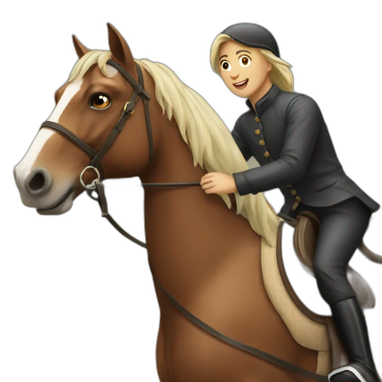 riding a horse emoji