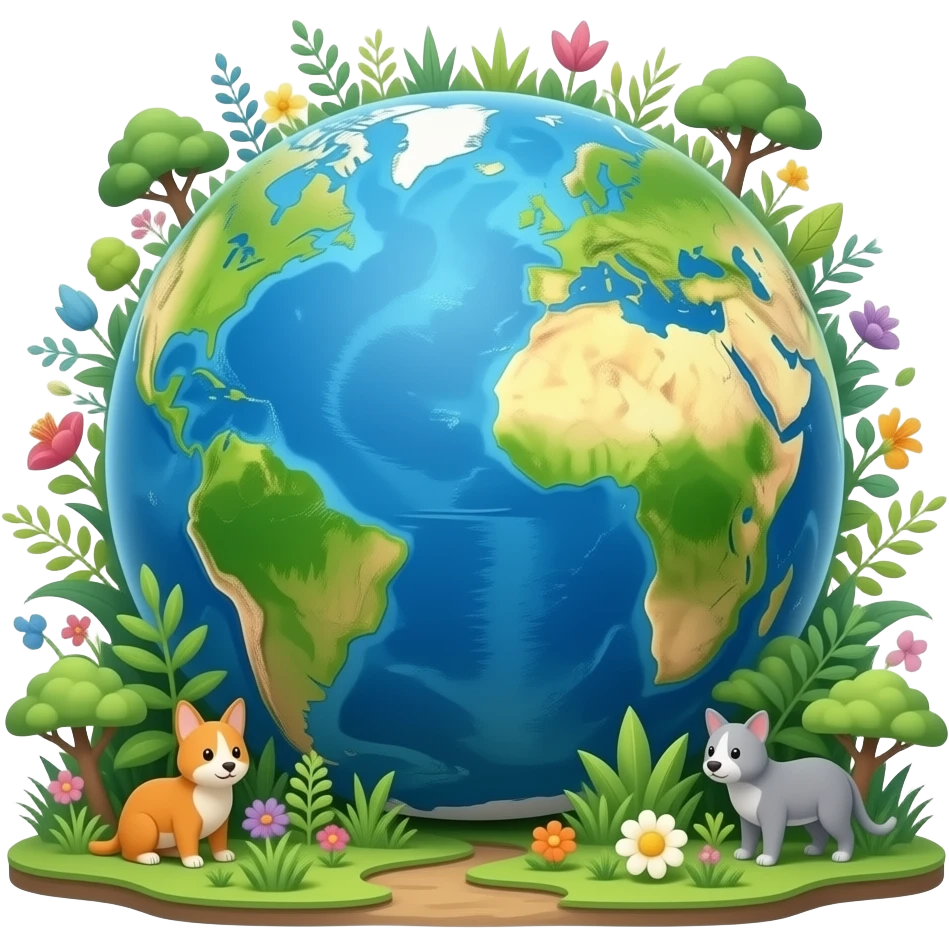 globe flora fauna emoji