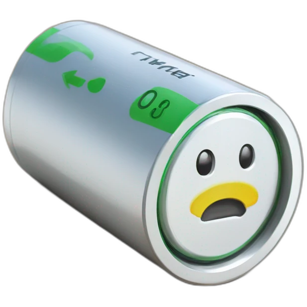 rechargeable batteries with rechargeable mark on them emoji