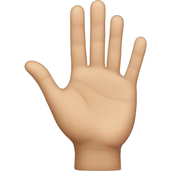 person with hand shape v emoji