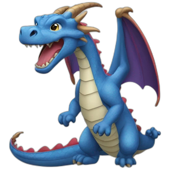 Dragon qui vole emoji