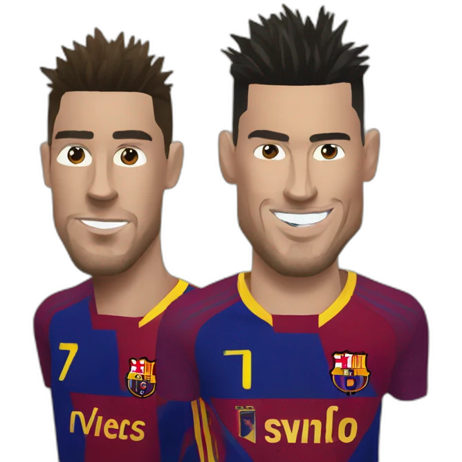 Ronaldo tape Messi emoji