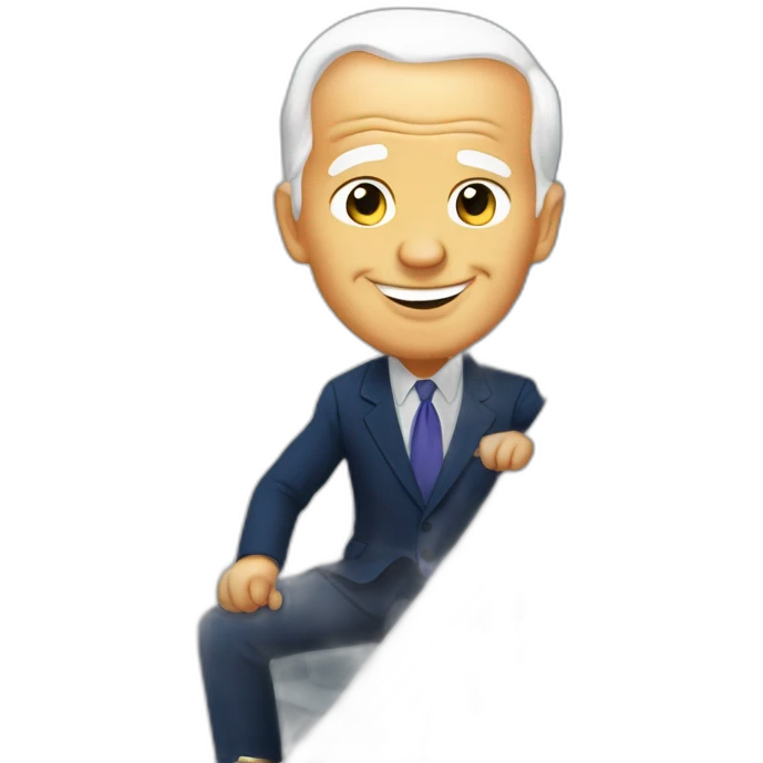 joe biden on the stairs emoji
