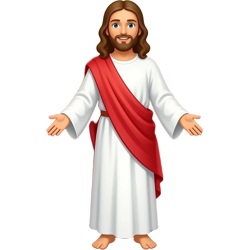 одинокое темное сердце далко внизу а ИИсус с божественным светом далеко вв верху бежит за ним emoji