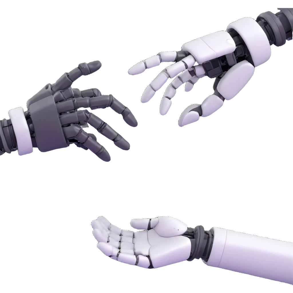 developer handshake with robot emoji