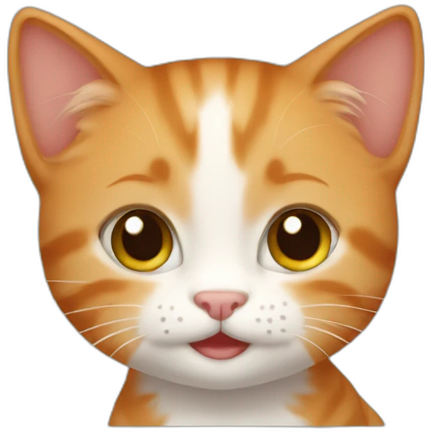 Little ginger kitty emoji