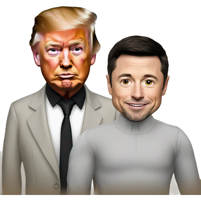 Trump and Musk and Joe rogan winning emoji