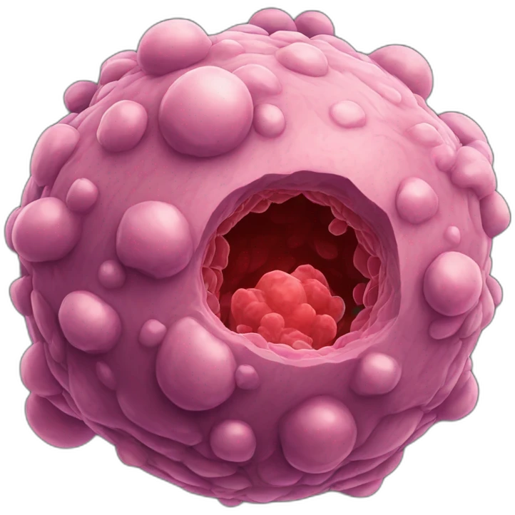 tumor cell hairy and veins emoji