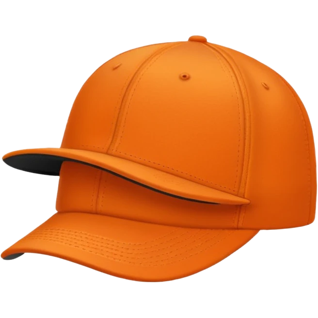 Orange baseball hat emoji
