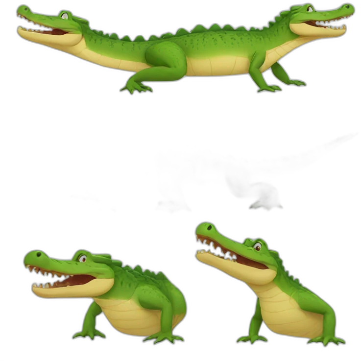 Crocodile one piece emoji