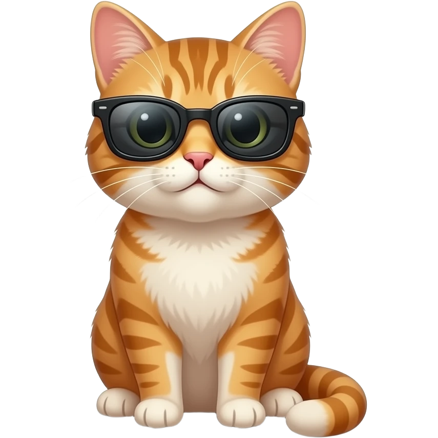 Cat wearing sunglasses emoji