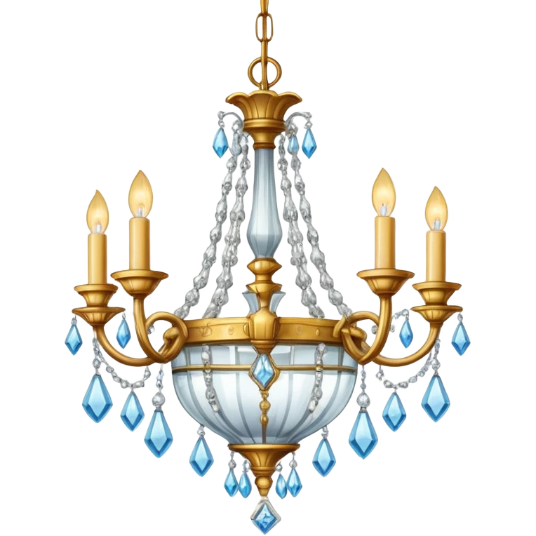 light bulb on a chandelier emoji