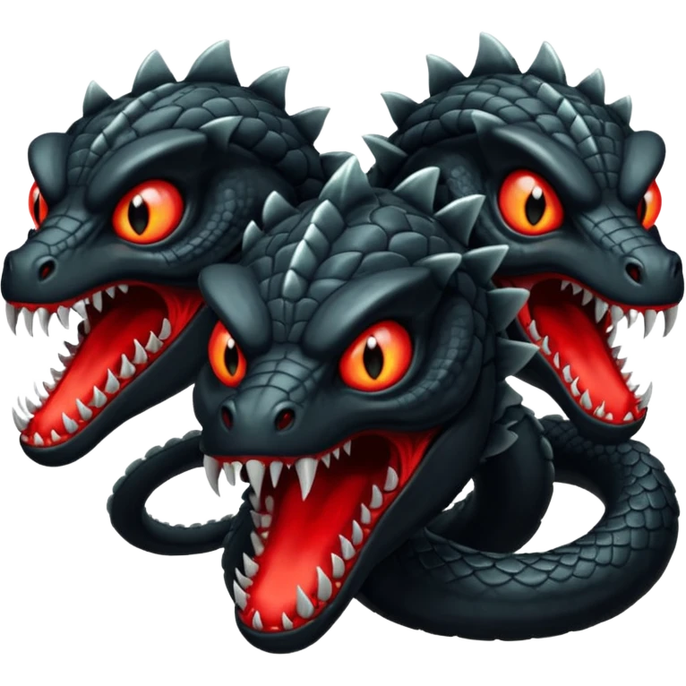 Black hydra – Red glowing eyes, 4 heads







 emoji