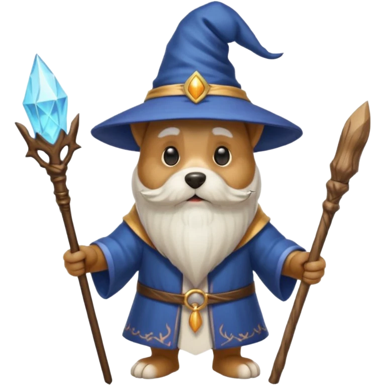 Dog wizard emoji