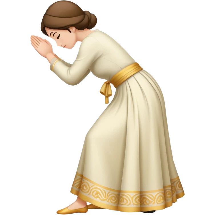 Bowing or curtsing￼ emoji