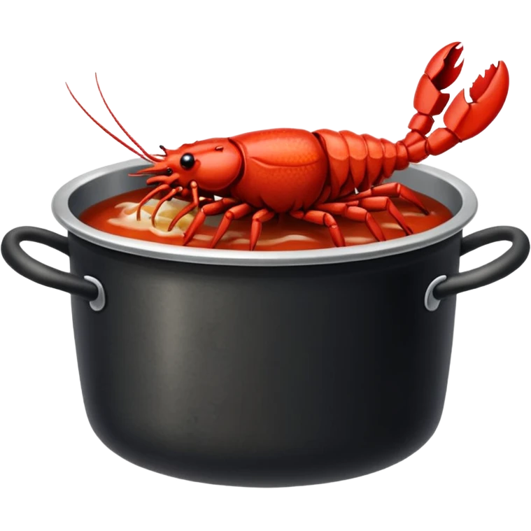 crayfish in a pot emoji