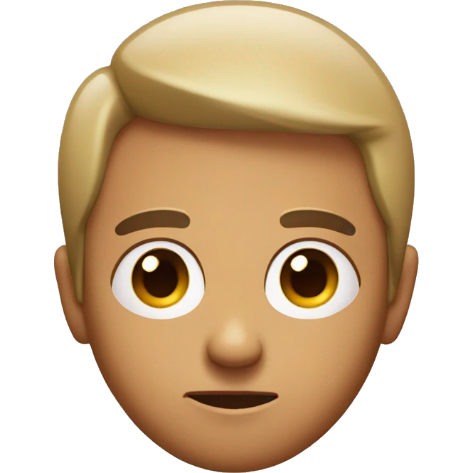 Serious face with younger sticking out emoji