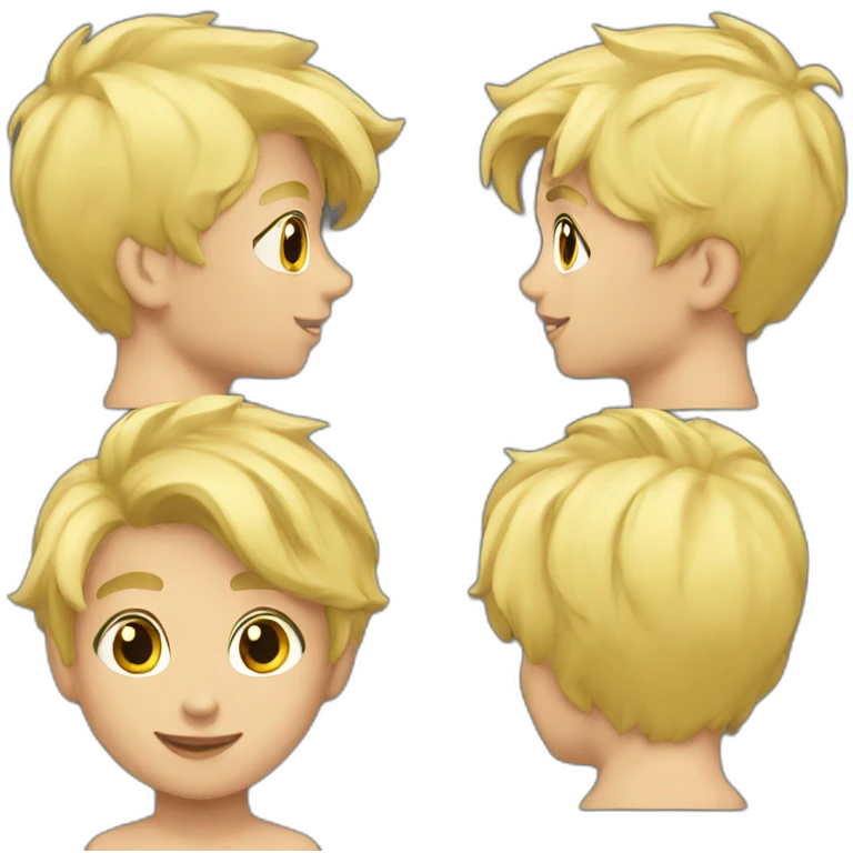 blondboy cap hairshort  shirtblack emoji