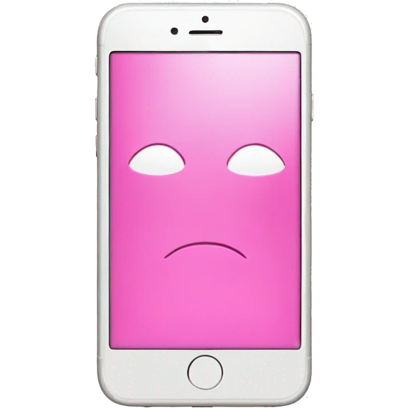 Iphone in Pink emoji