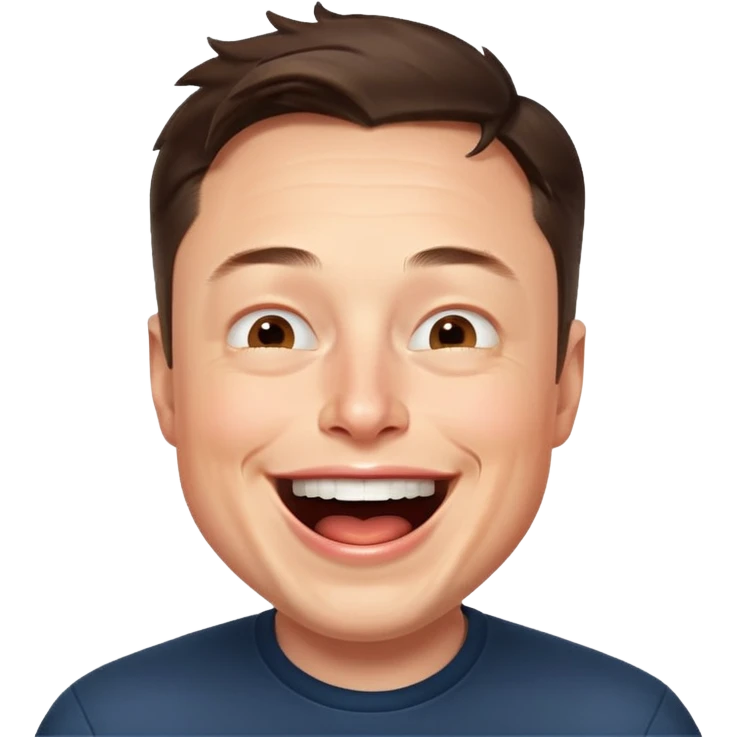 Elon Musk Laughing out loud emoji