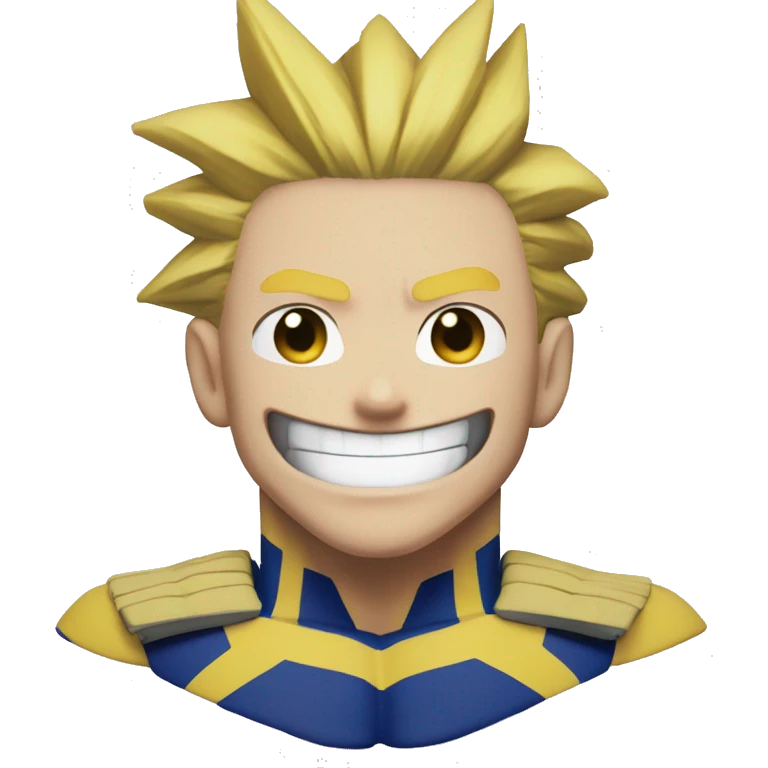 All might from my hero academia smiling  emoji