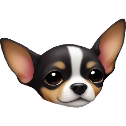 black & tan chihuahua puppy sleeping with a pink blanket  emoji