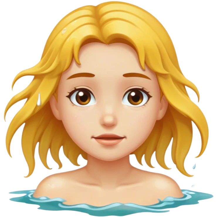 Girl in sea emoji