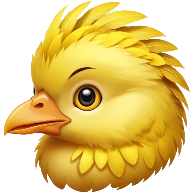 Head of chick bird emoji