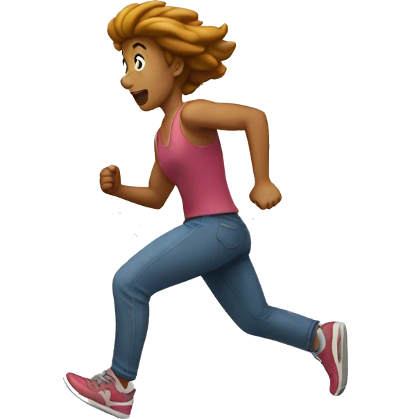 running away emoji
