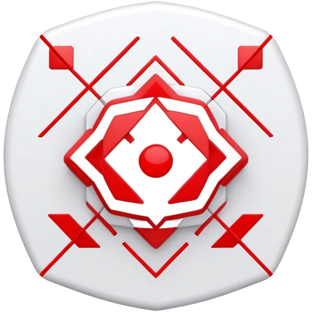  White And Red Cyber Aesthetic Deco emoji