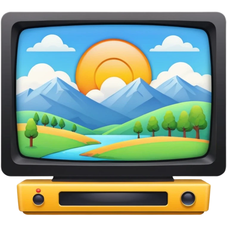thumbnail picture mac os, video preview tv icon, landscape in video emoji