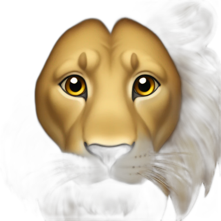 Un lion humain emoji