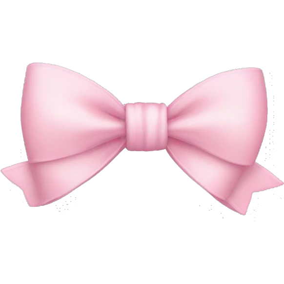 Light pink bow emoji