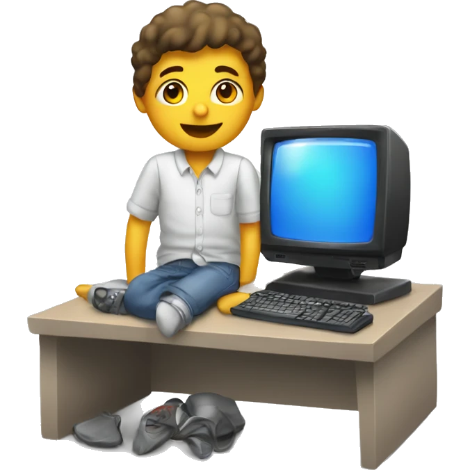 Computer Kids clean emoji