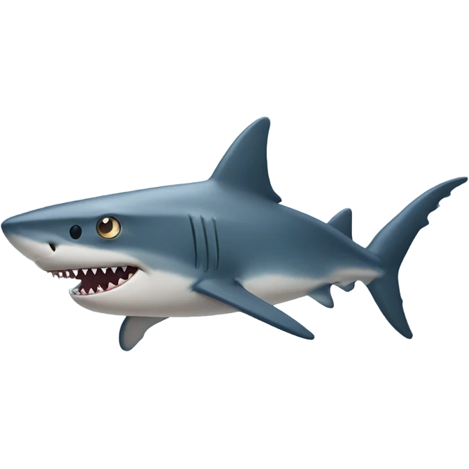 Shark with star eyes emoji