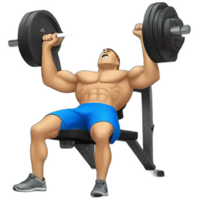 Men doing bench press emoji