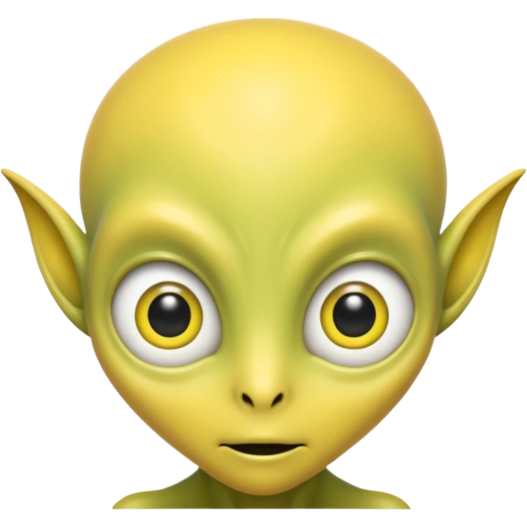 alien with yellow skin emoji
