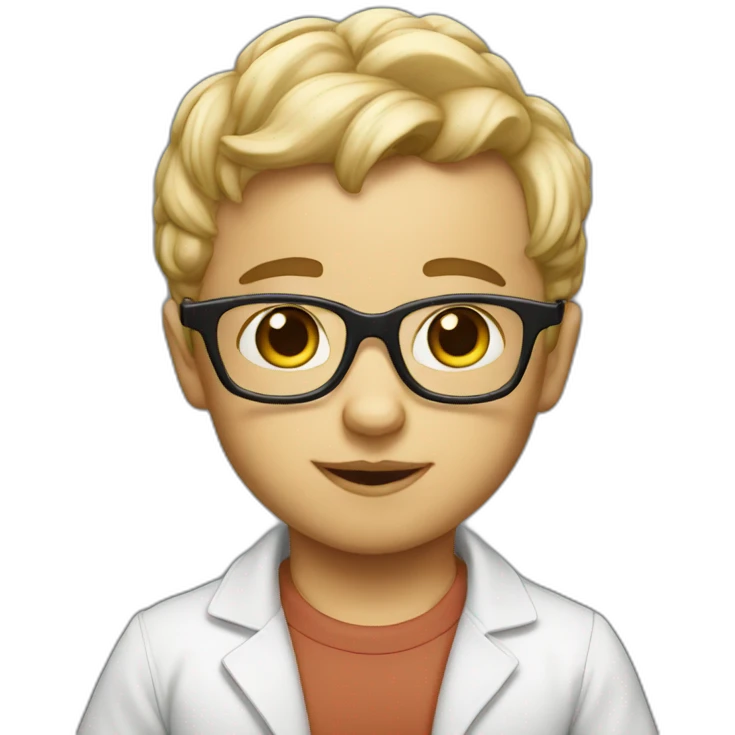 Nerd baby emoji