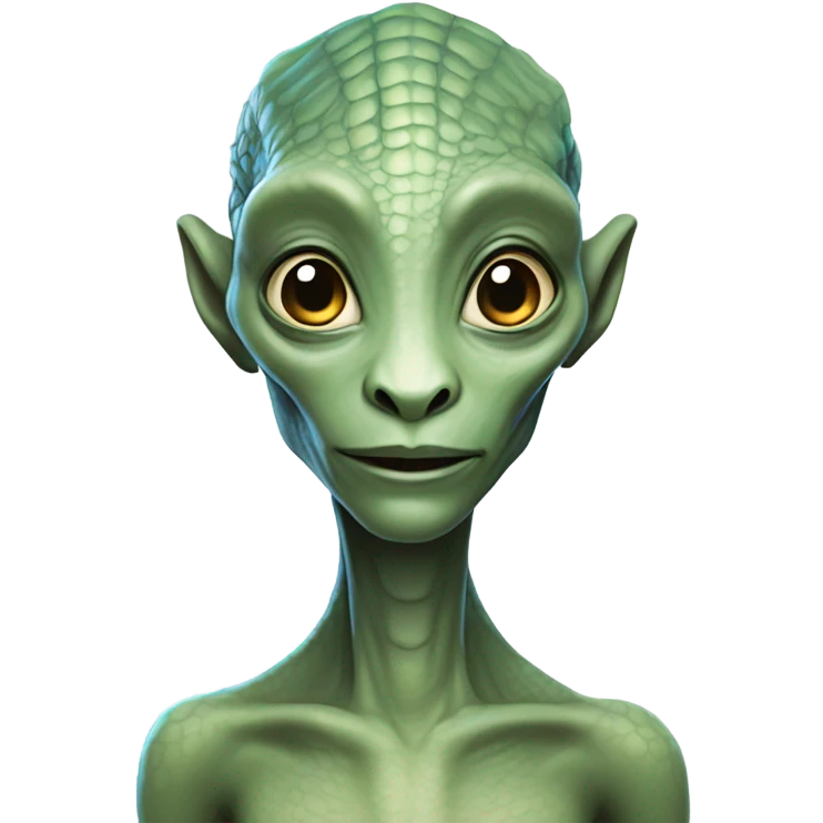 reptile alien visitor female emoji