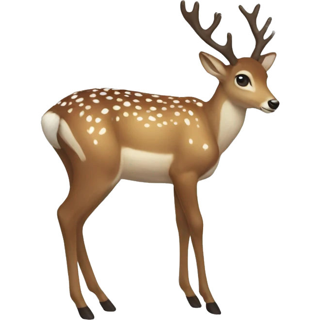 aesthetic christmas deer emoji