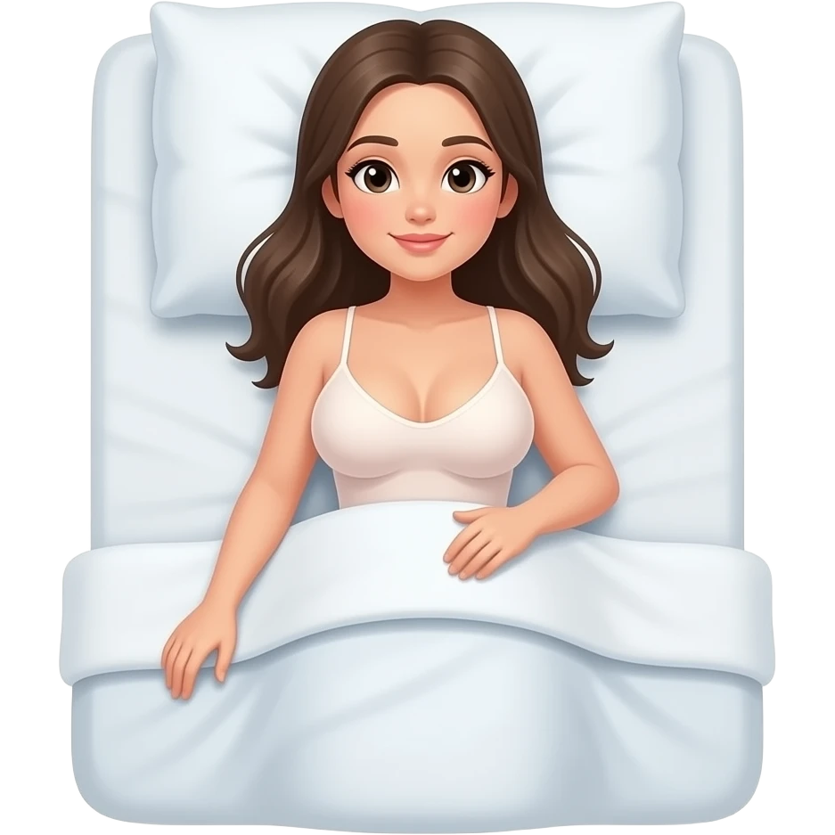 Naked girl big boobs laying on a bed no blanket emoji