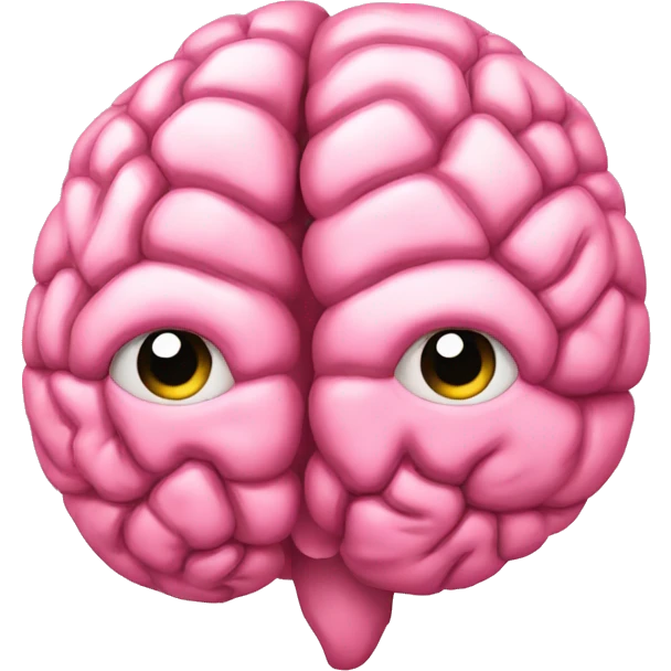A light pink brain a book emoji