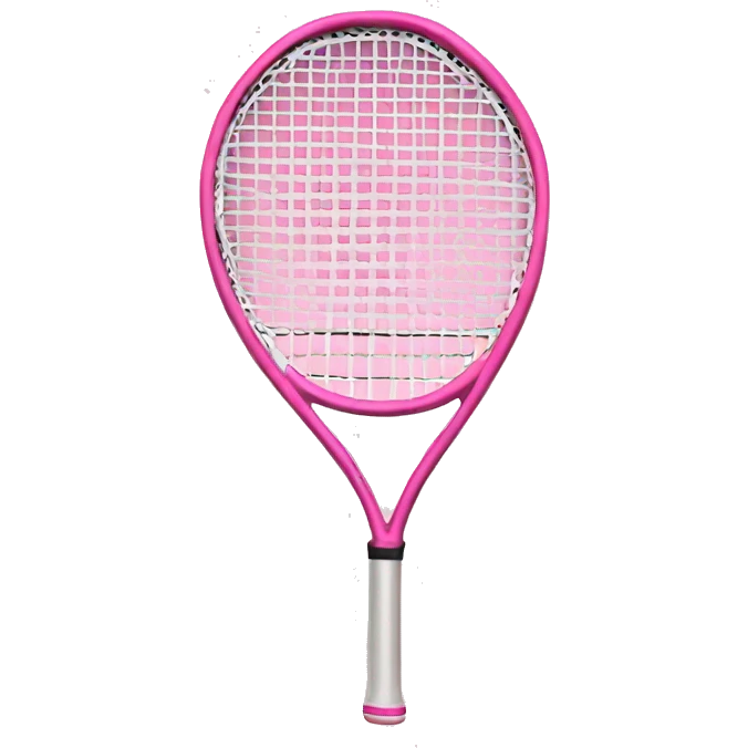 Pink tennis racket  emoji