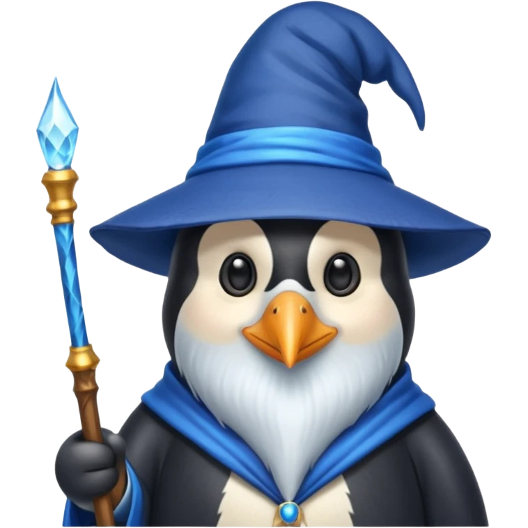 Penguin Wizard emoji