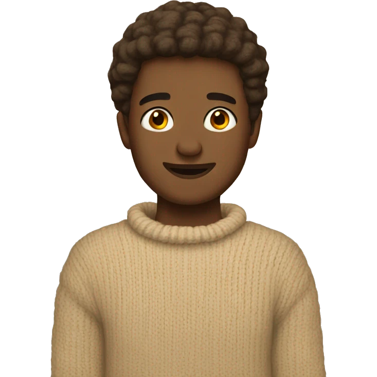 Cozy beige sweater emoji