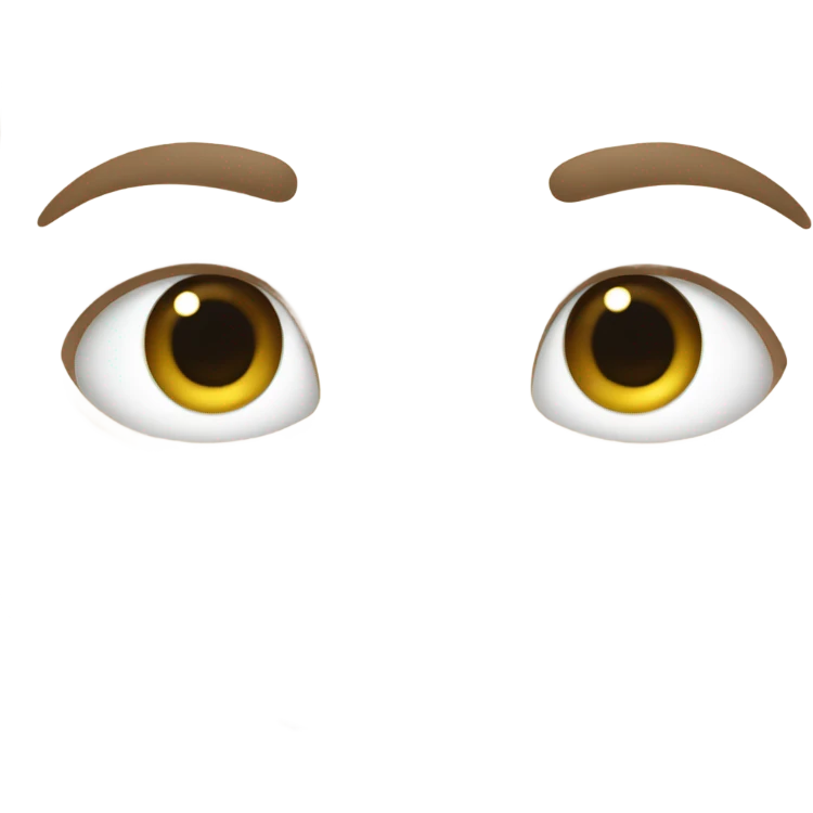 white out eyes emoji