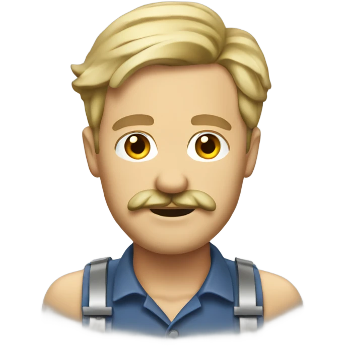 geotechnical dirty blonde guy with mustache emoji