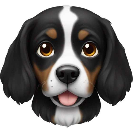 Dog black Love emoji