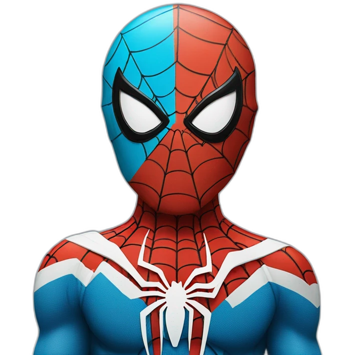 Spiderman with argentine flag emoji